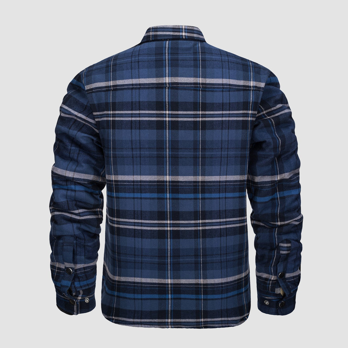 Douglas™ | Quilt-Lined Plaid Flannel Bomber Jacket