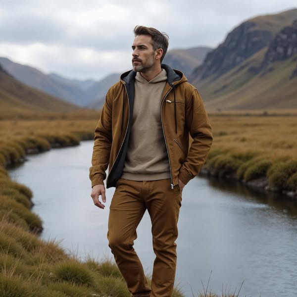 Isak™ | Warm Fleece Lined Hooded Vintage Jacket