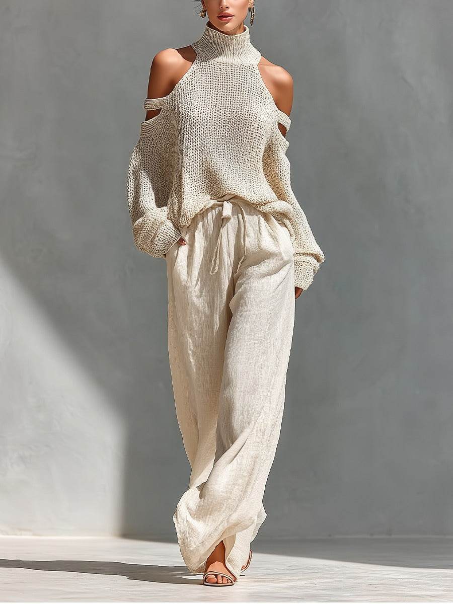 Anthea | Relaxed Cold-Shoulder Two-Piece Set