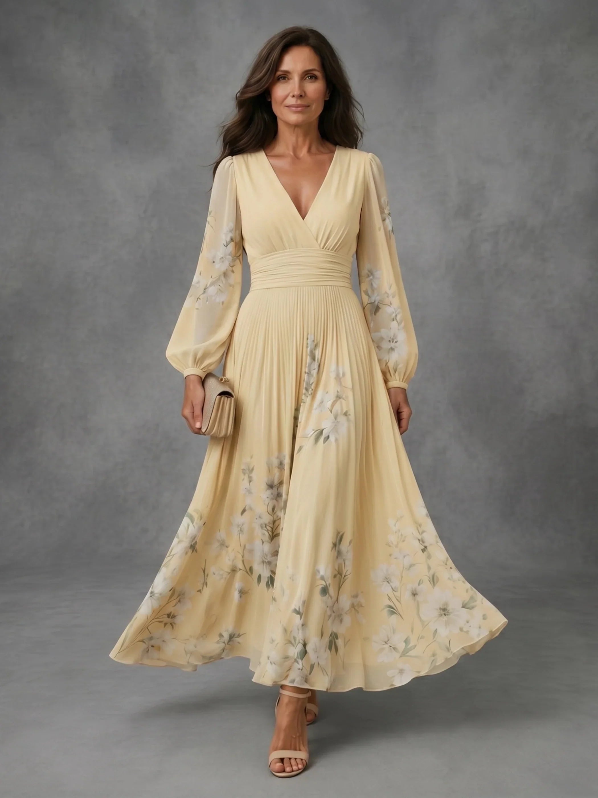 Mathilda | Floral Chiffon Dress