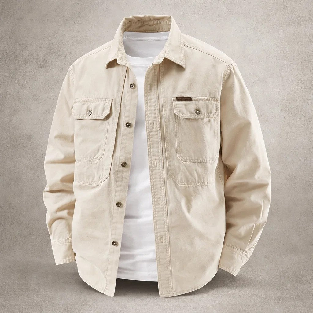 EASTON | Utility Overshirt with Dual Chest Pockets