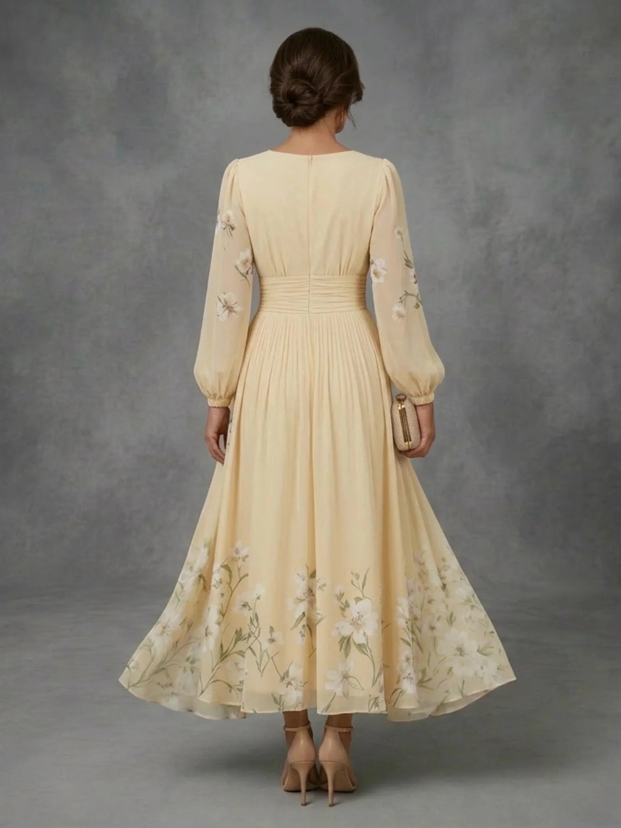 Mathilda | Floral Chiffon Dress