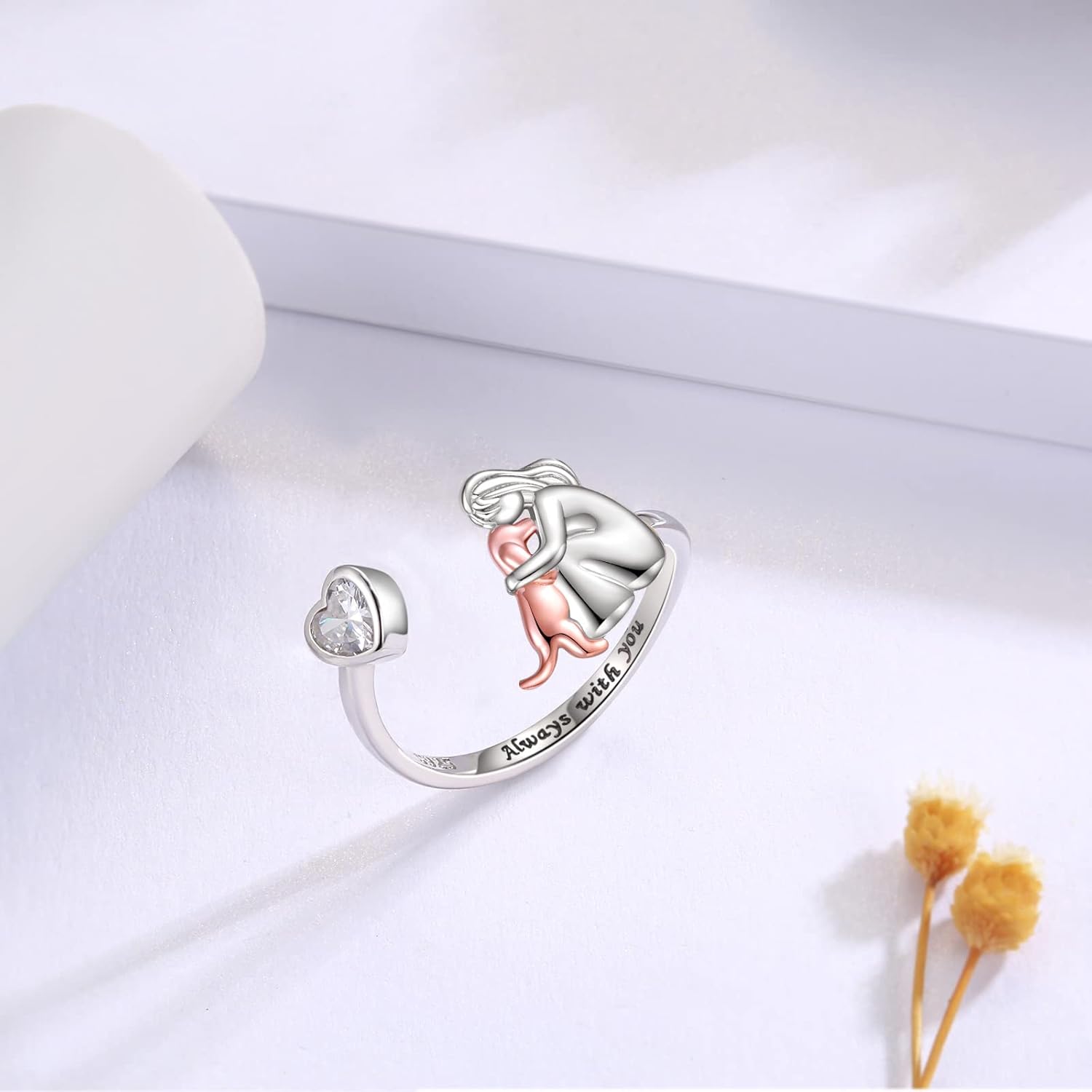 LadiVania™ | Ring with Dog Icon (Pink)