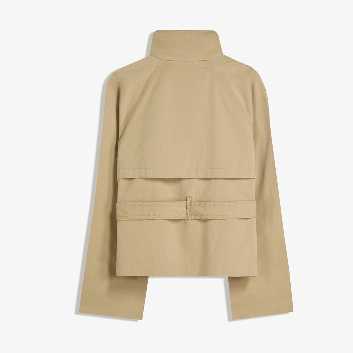 MARLOWE | Cropped Trench Coat with Belted Waist