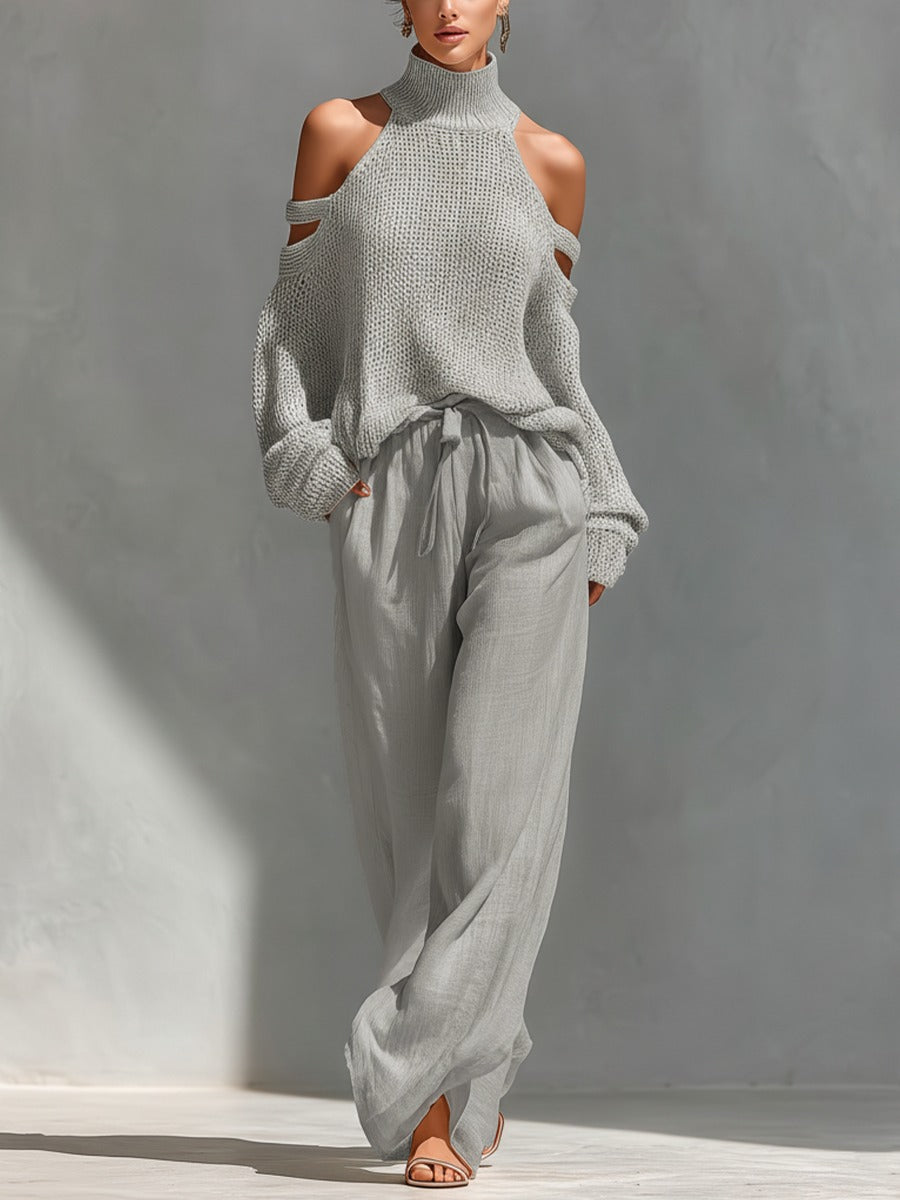 Anthea | Relaxed Cold-Shoulder Two-Piece Set