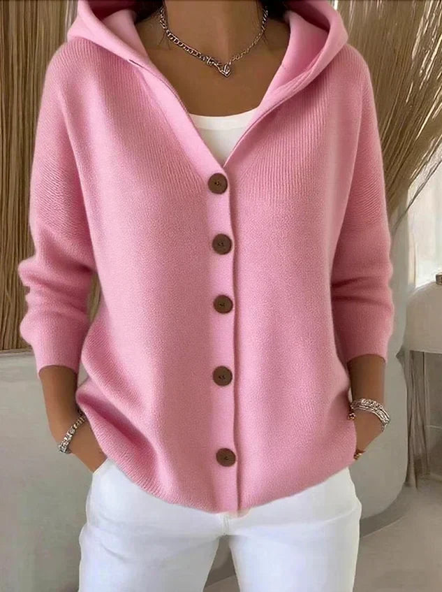 Zoé - Soft Knit Cardigan with Hood