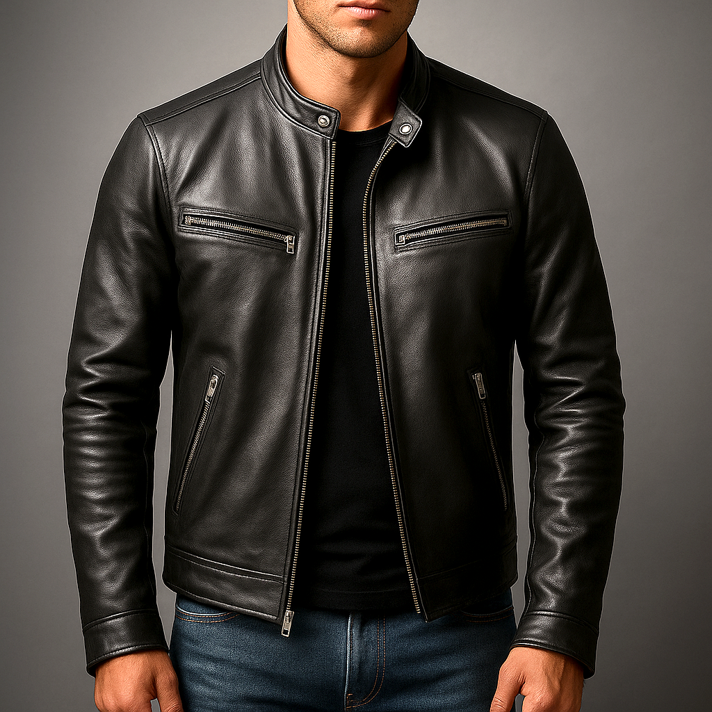 LARS™ | Vintage Motorcycle Jacket with Bold Fit for Everyday and Travel