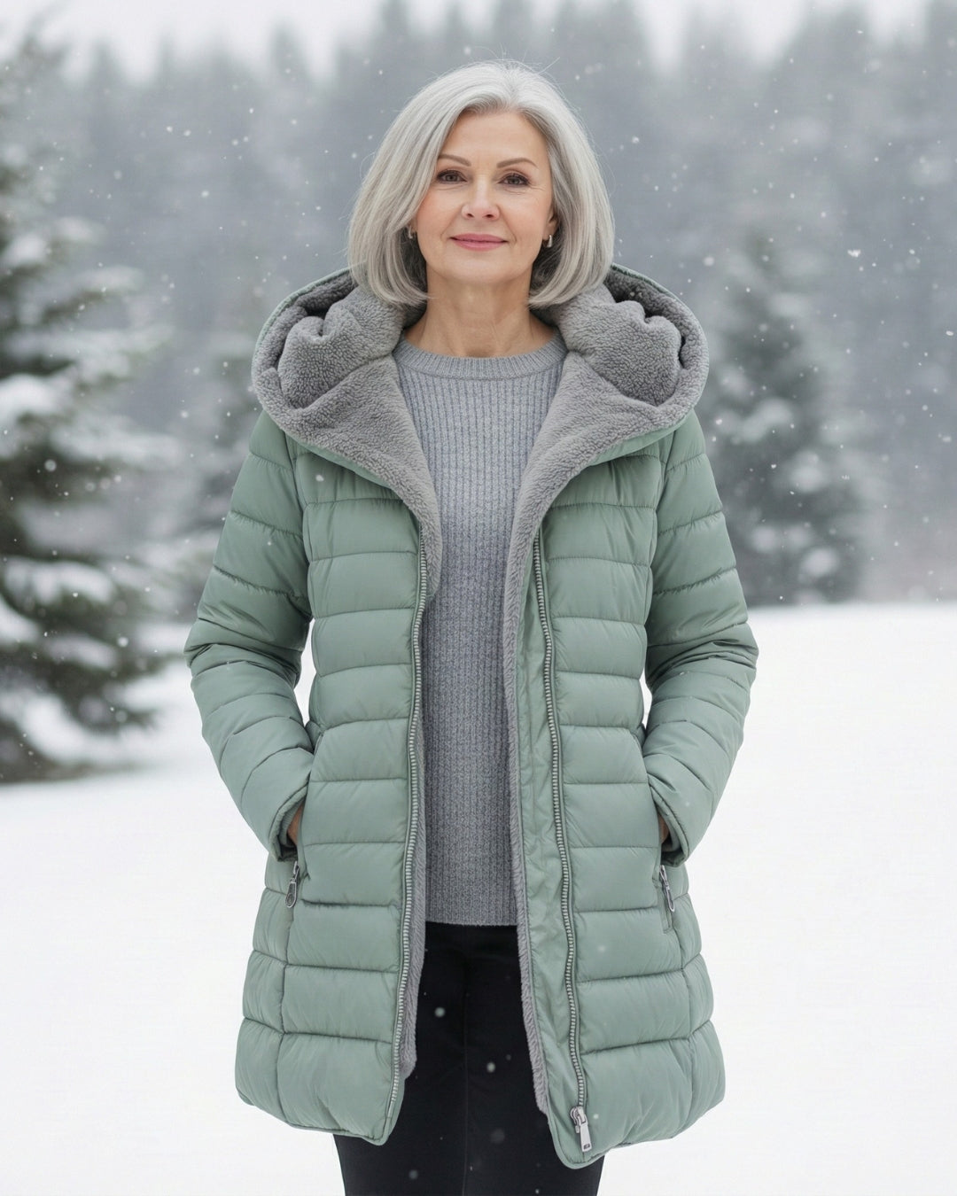Clair | Puffer jacket lined with fleece