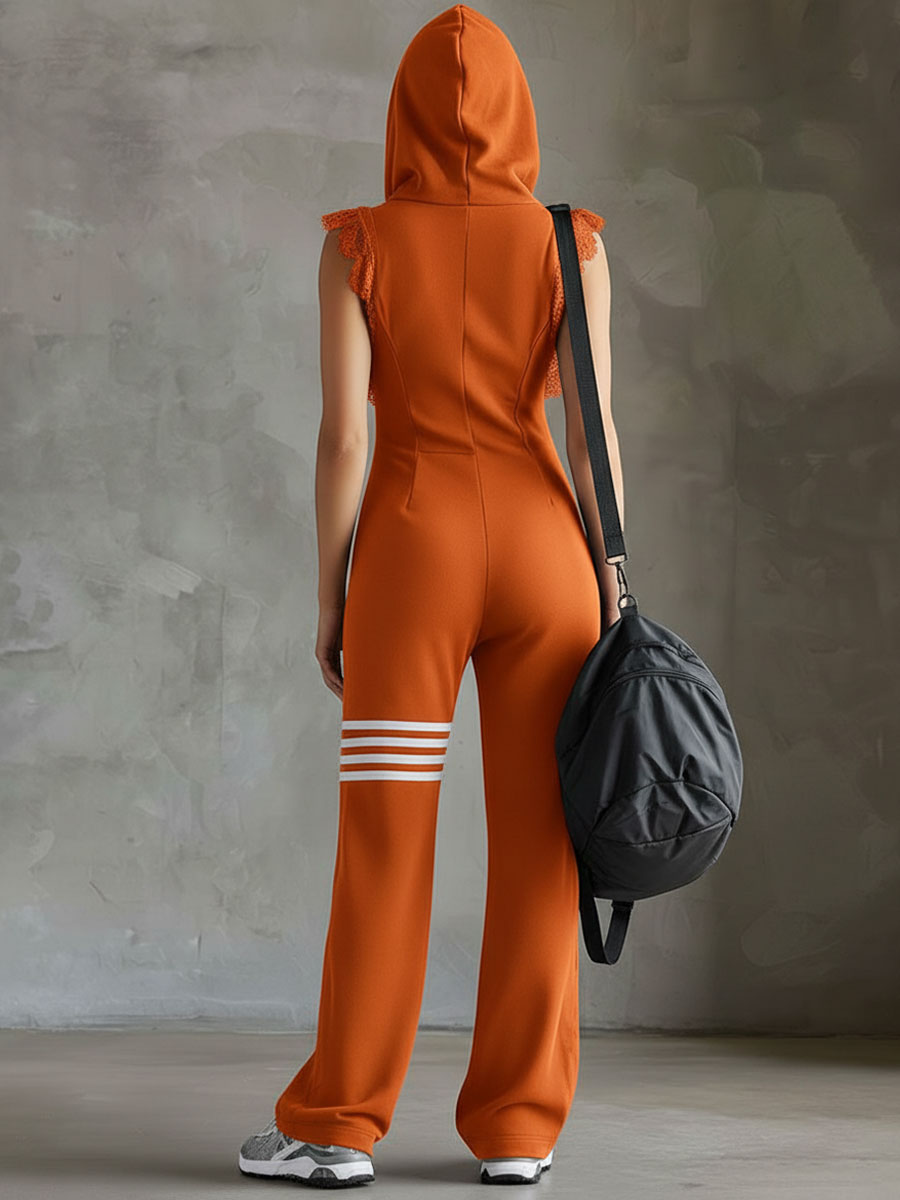 Selene | Hooded Sporty Jumpsuit