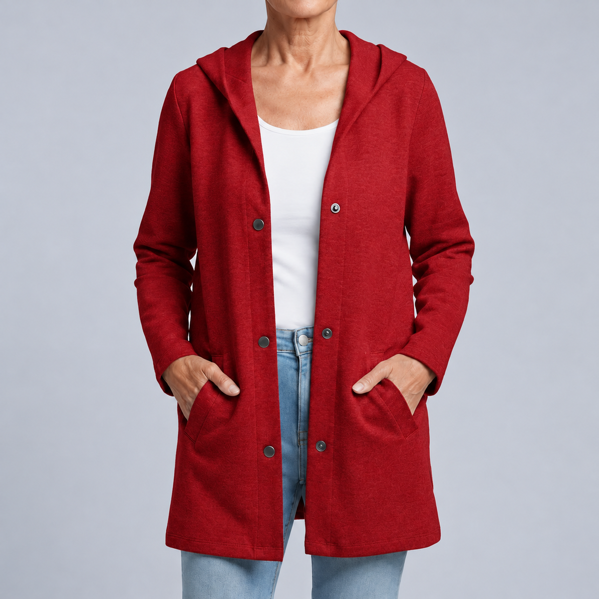 Costanza | Hooded Cardigan with Buttons