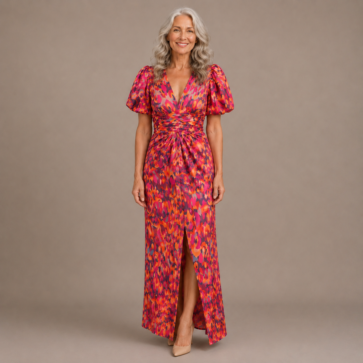 Kate | Elegant Dress with Pleated Sleeves