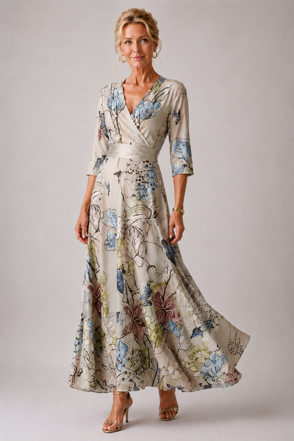Sabina | Refined Dress with Floral Print