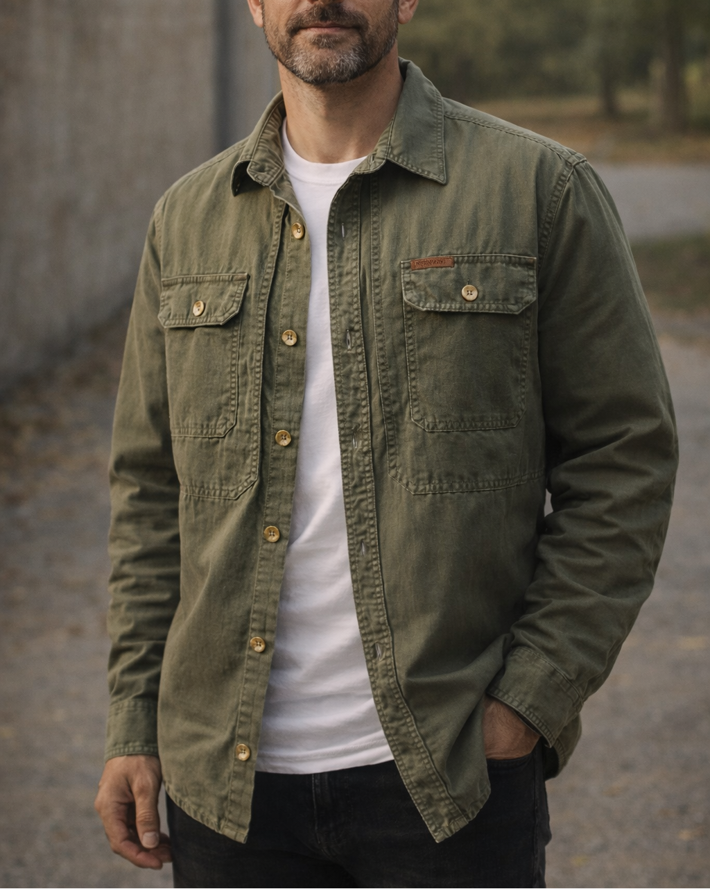 EASTON | Utility Overshirt with Dual Chest Pockets