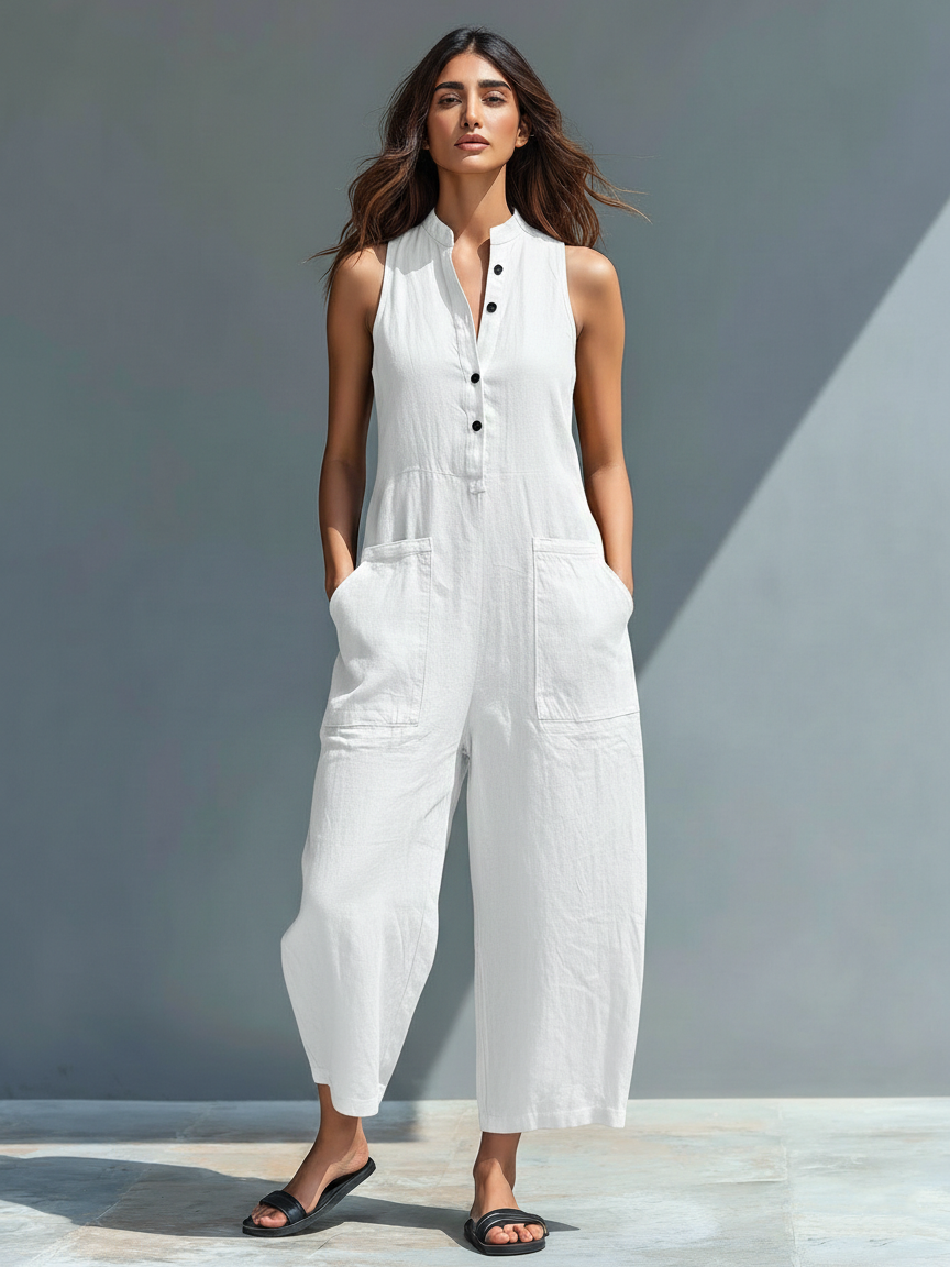 SLOANE | Sleeveless Jumpsuit for Effortless Modern Style