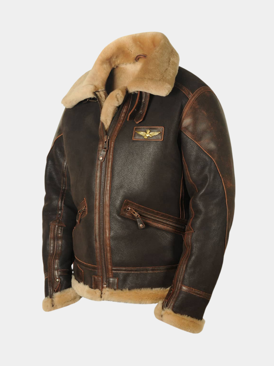 WALKER | Shearling-Lined Jacket with Rugged Finish