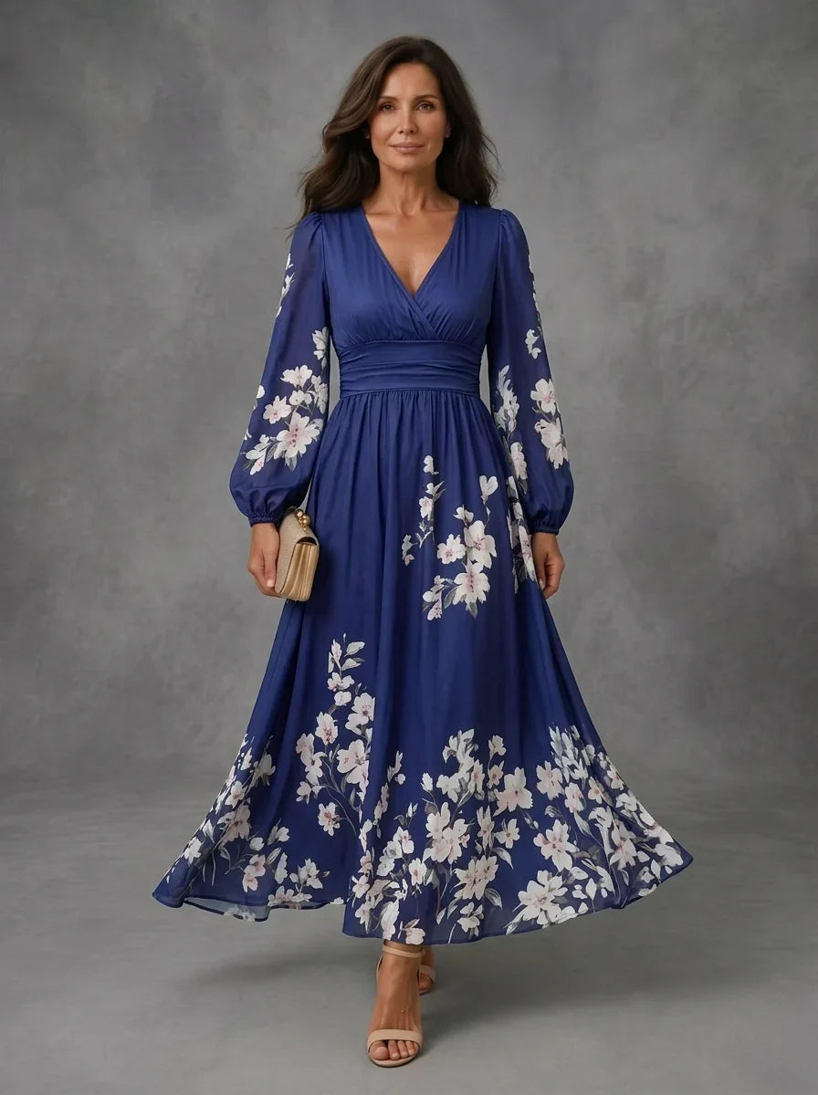 Mathilda | Floral Chiffon Dress