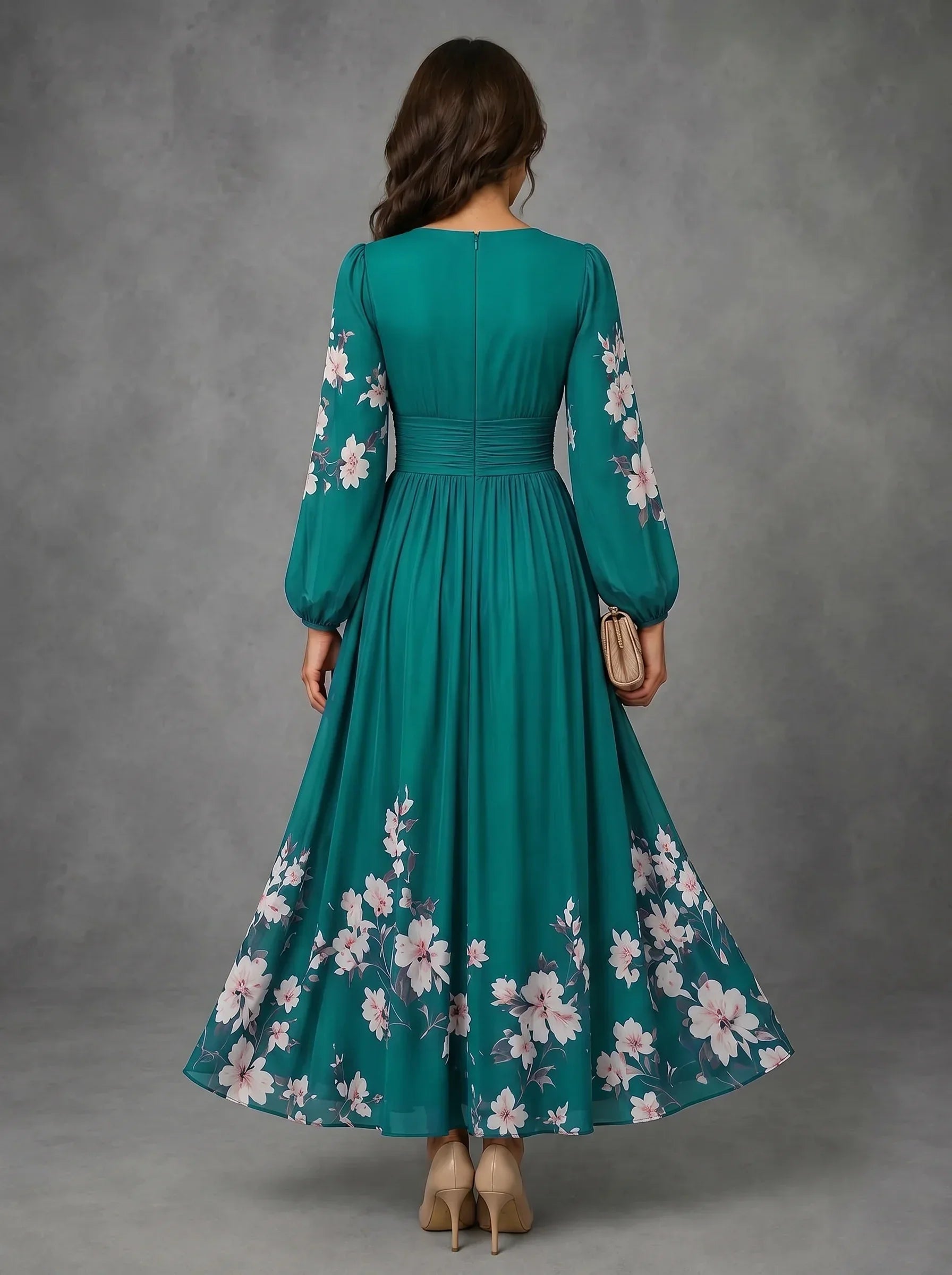 Mathilda | Floral Chiffon Dress