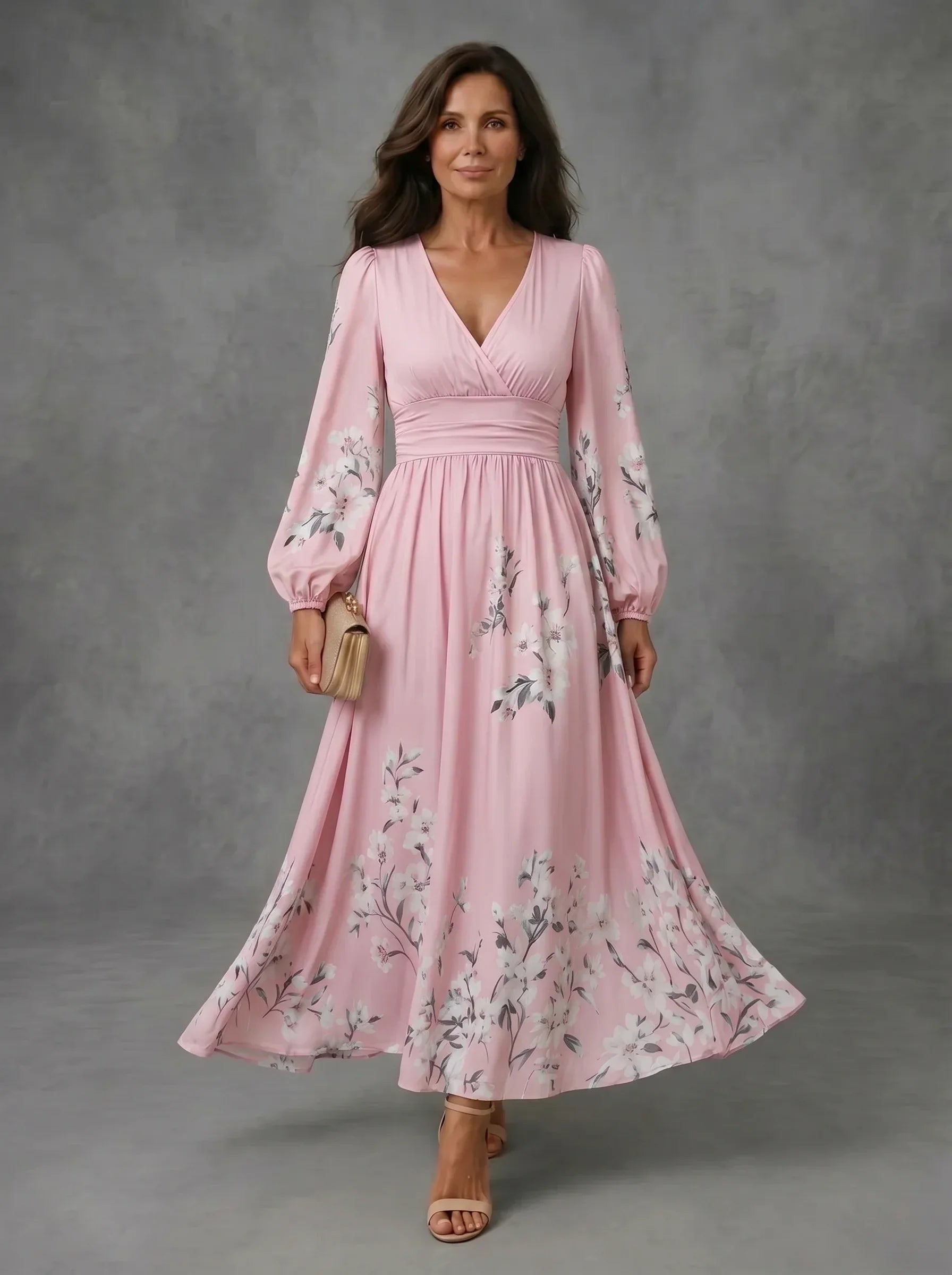 Mathilda | Floral Chiffon Dress