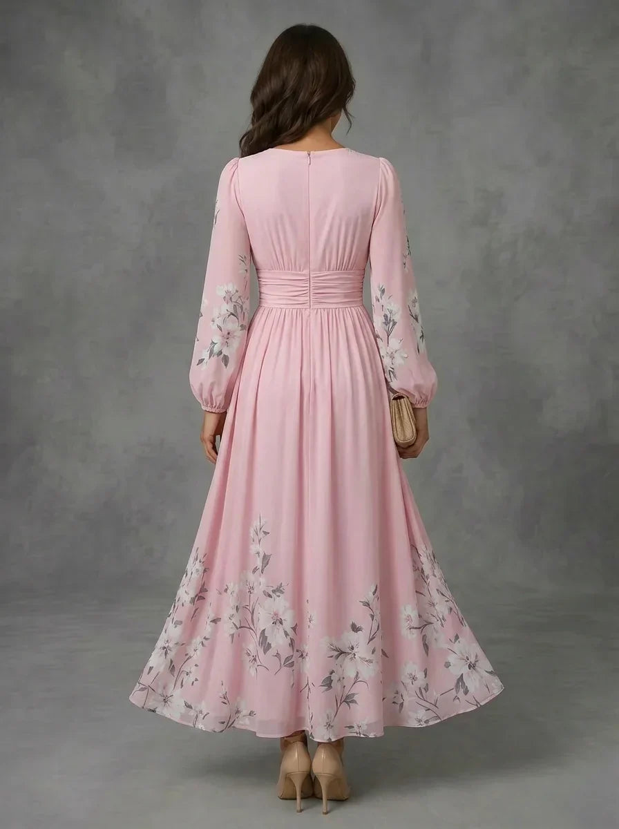 Mathilda | Floral Chiffon Dress