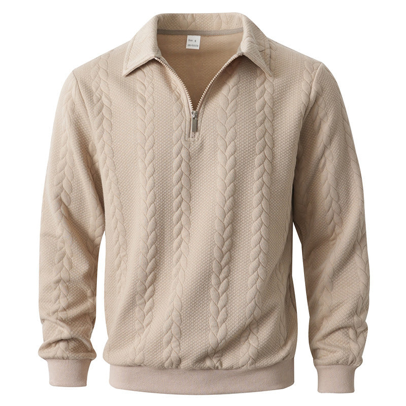GRIFFIN | ELEGANT KNIT POLO WITH ZIP