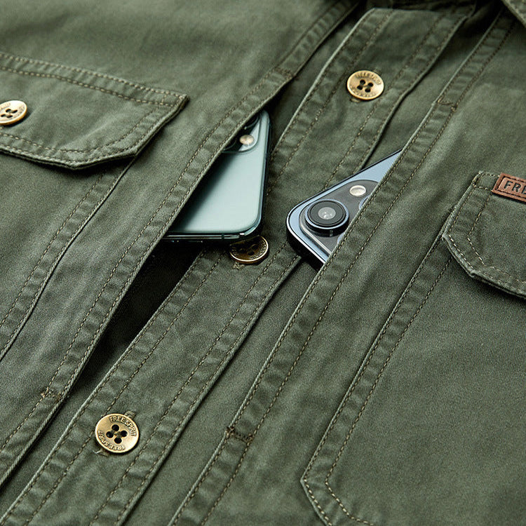 EASTON | Utility Overshirt with Dual Chest Pockets
