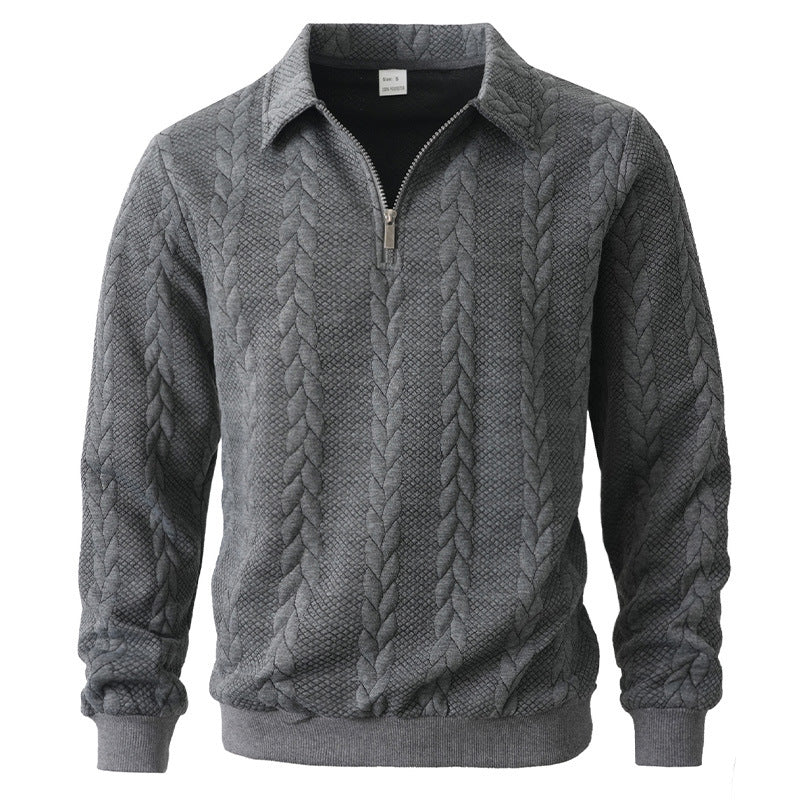 GRIFFIN | ELEGANT KNIT POLO WITH ZIP