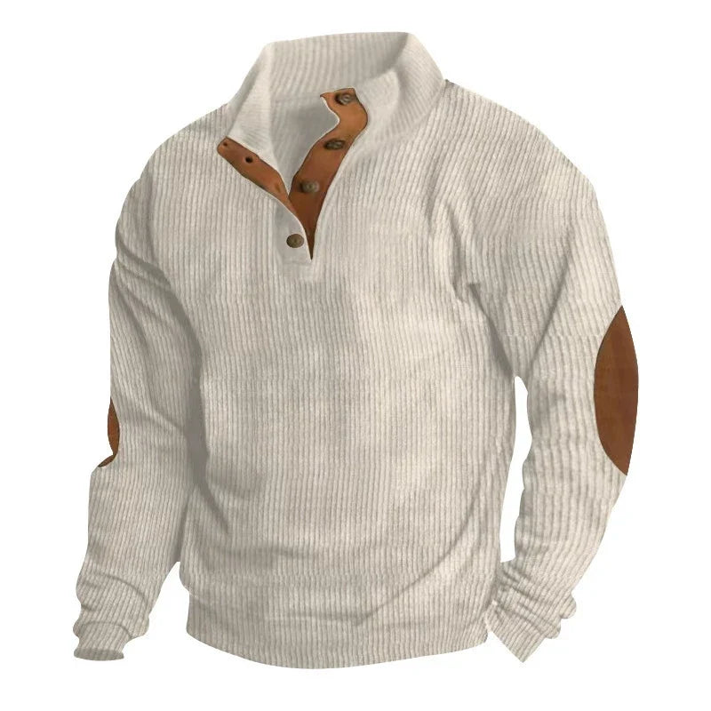 Hudson™ Corduroy Button-Collar Pullover