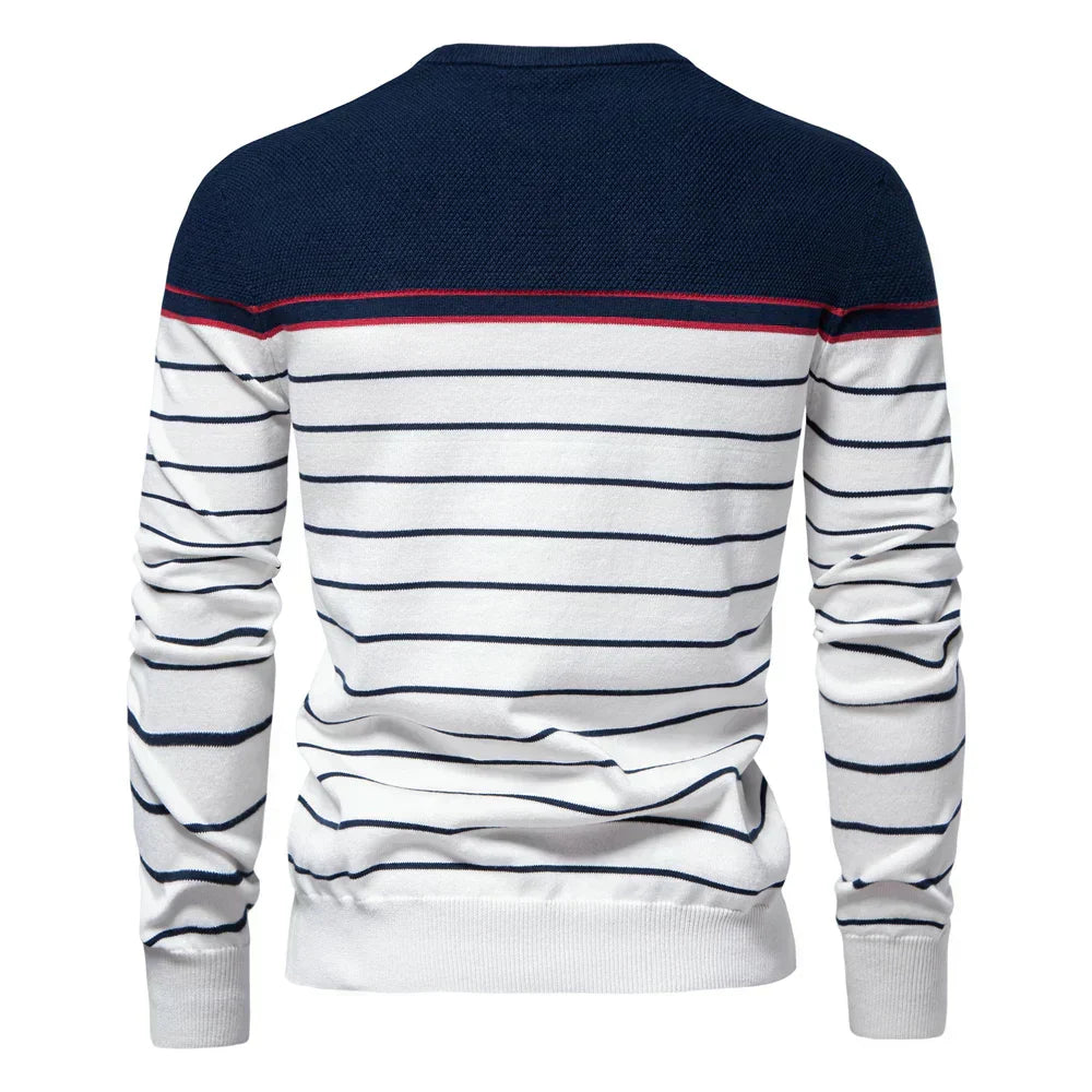 STEFAN | Men's Sweater with Stripes for Comfort and Timeless Style