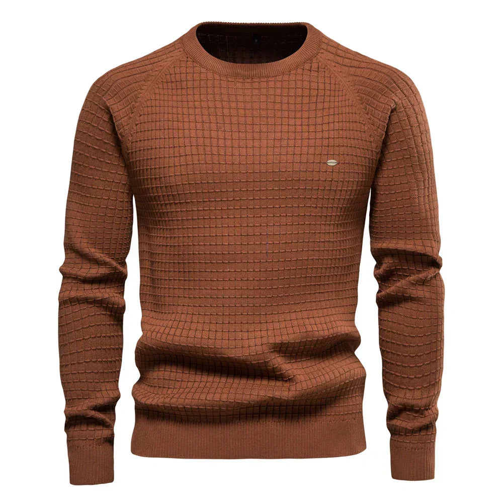 Koelman | Men's Sweater with Check Pattern
