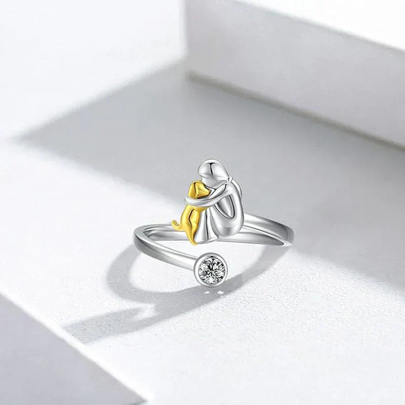 Roos™ - Ring with Dog Icon