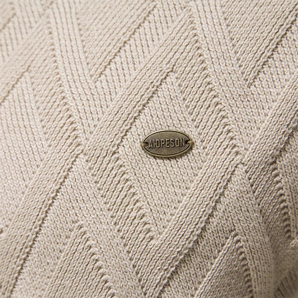 Theodor | Men's Sweater with Check Pattern