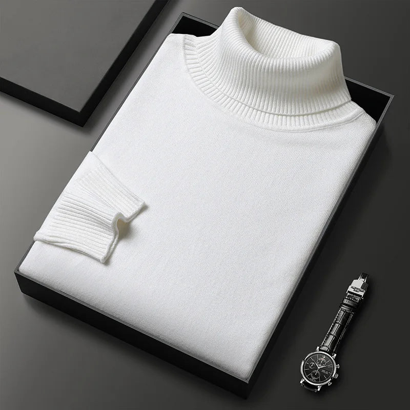 RENZO | Turtleneck Sweater for Men with Luxurious Comfort and Timeless Class