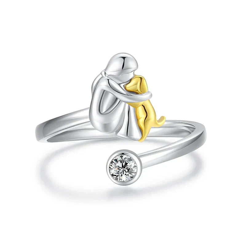 Roos™ - Ring with Dog Icon
