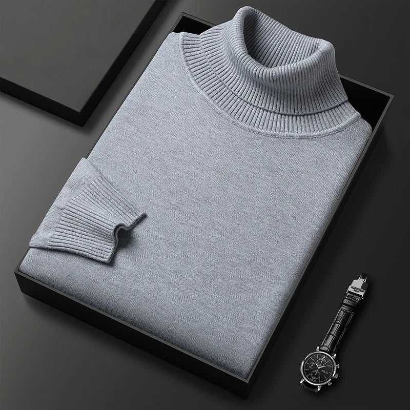 RENZO | Turtleneck Sweater for Men with Luxurious Comfort and Timeless Class