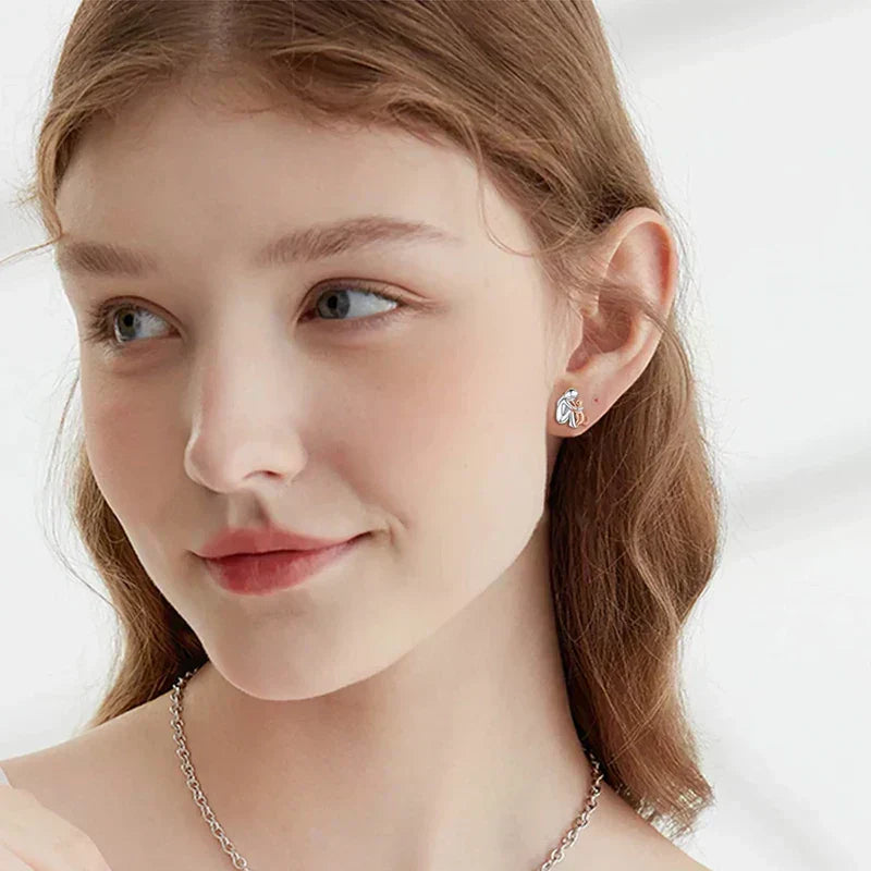 Leila™ - Cat Icon Earrings