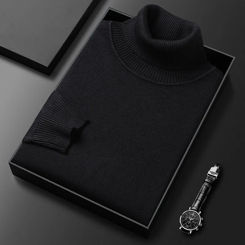 RENZO | Turtleneck Sweater for Men with Luxurious Comfort and Timeless Class