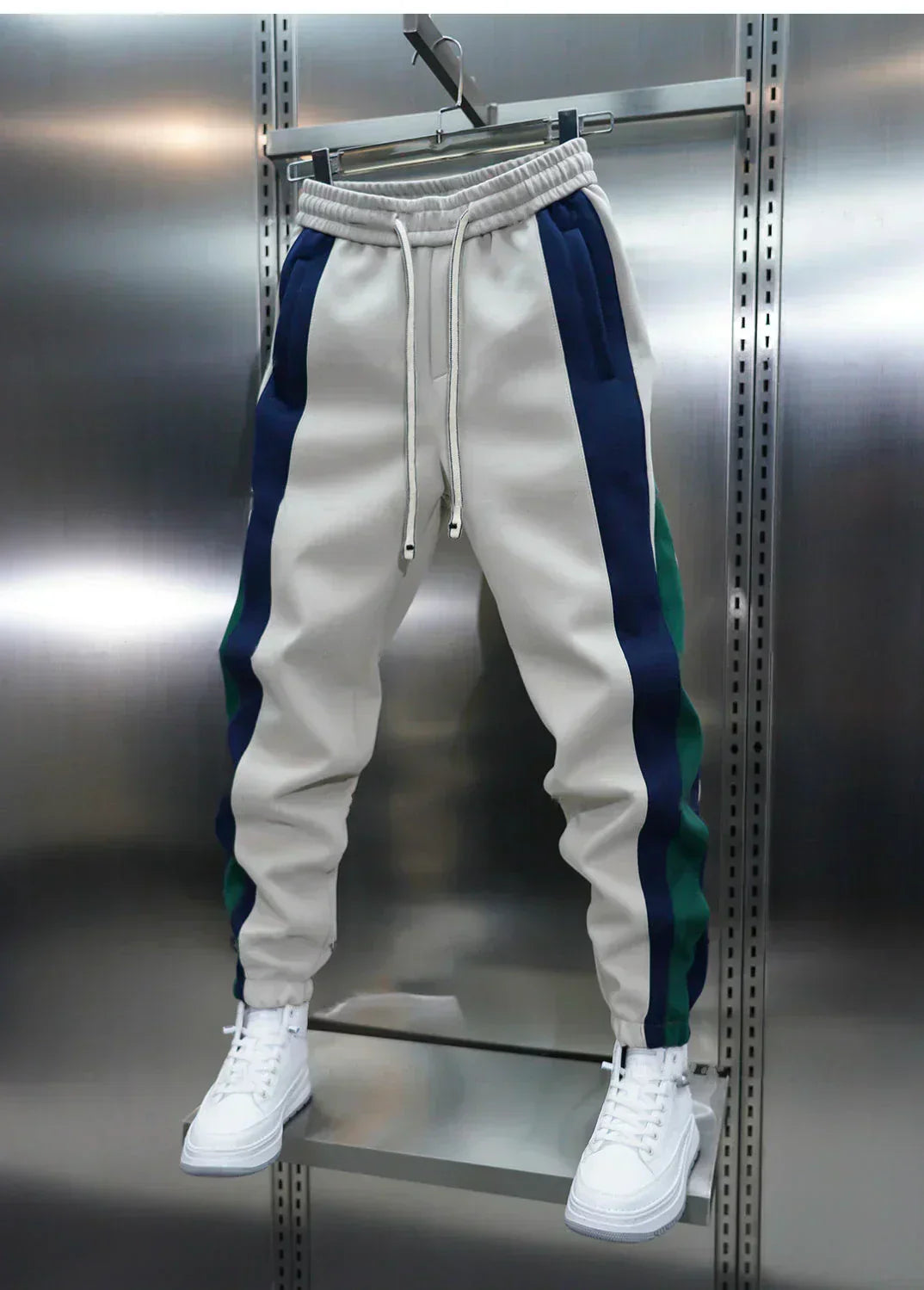 Laurent™ | Trousers with Tension and Contrasting Stripes