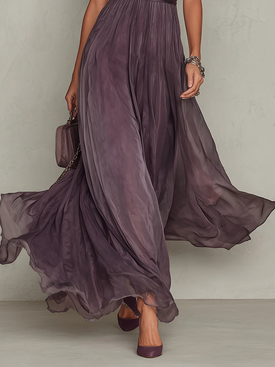 Elara | Chiffon Maxi Dress