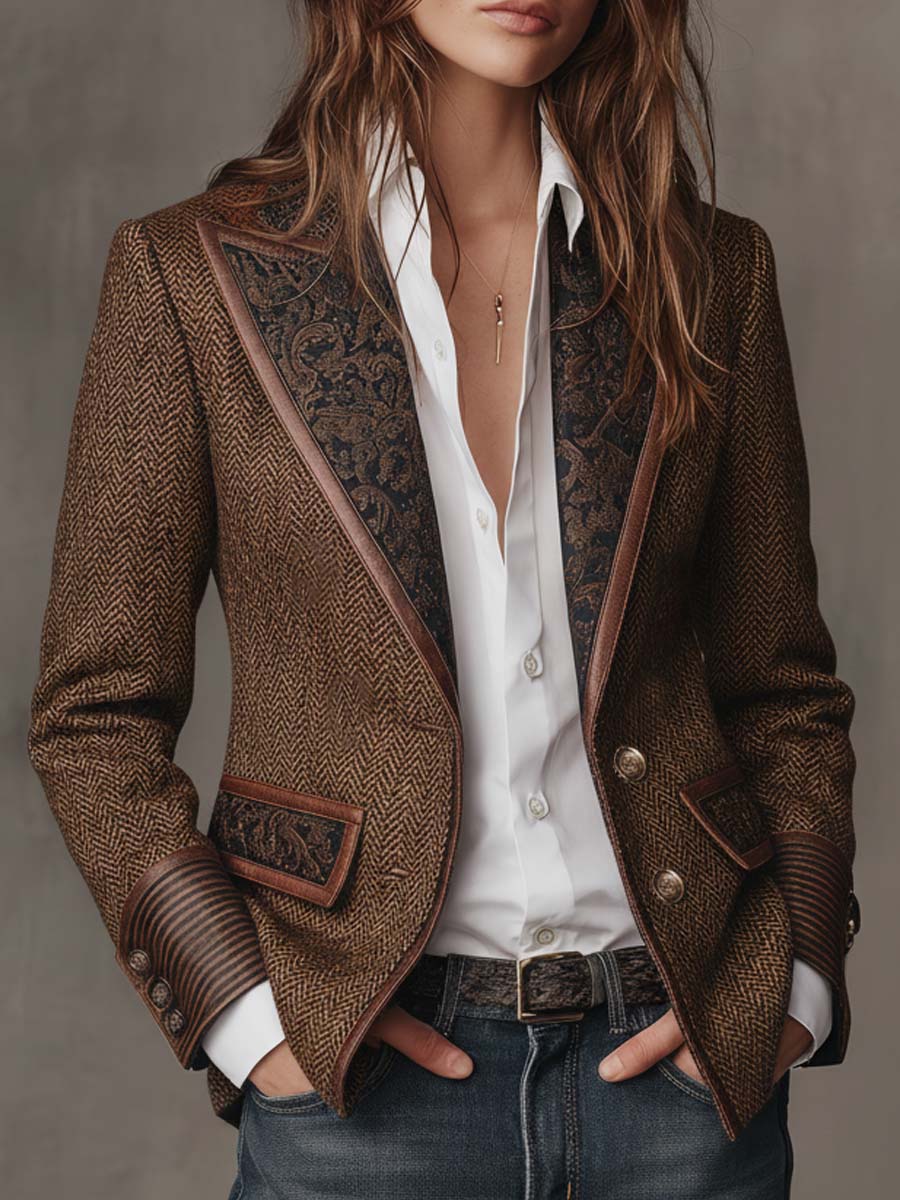 Gisèle | Blazer with Chevron Insets