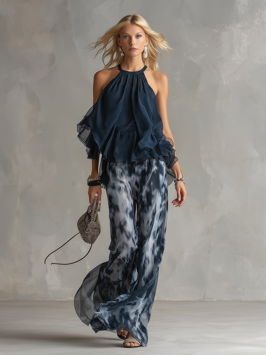Cosima | Elegant Halter Two-Piece Set