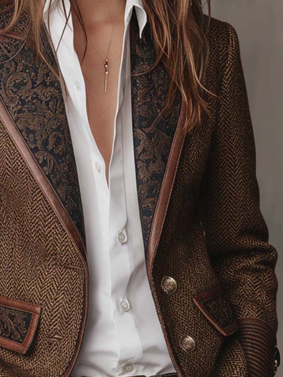 Gisèle | Blazer with Chevron Insets