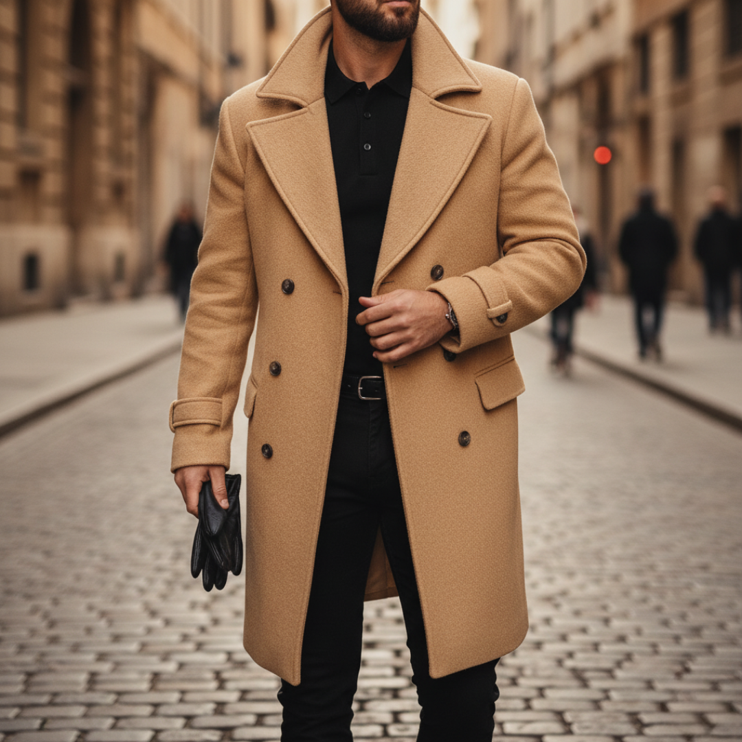 Marcello | Elegant Winter Overcoat with Tailored Fit for Day and City