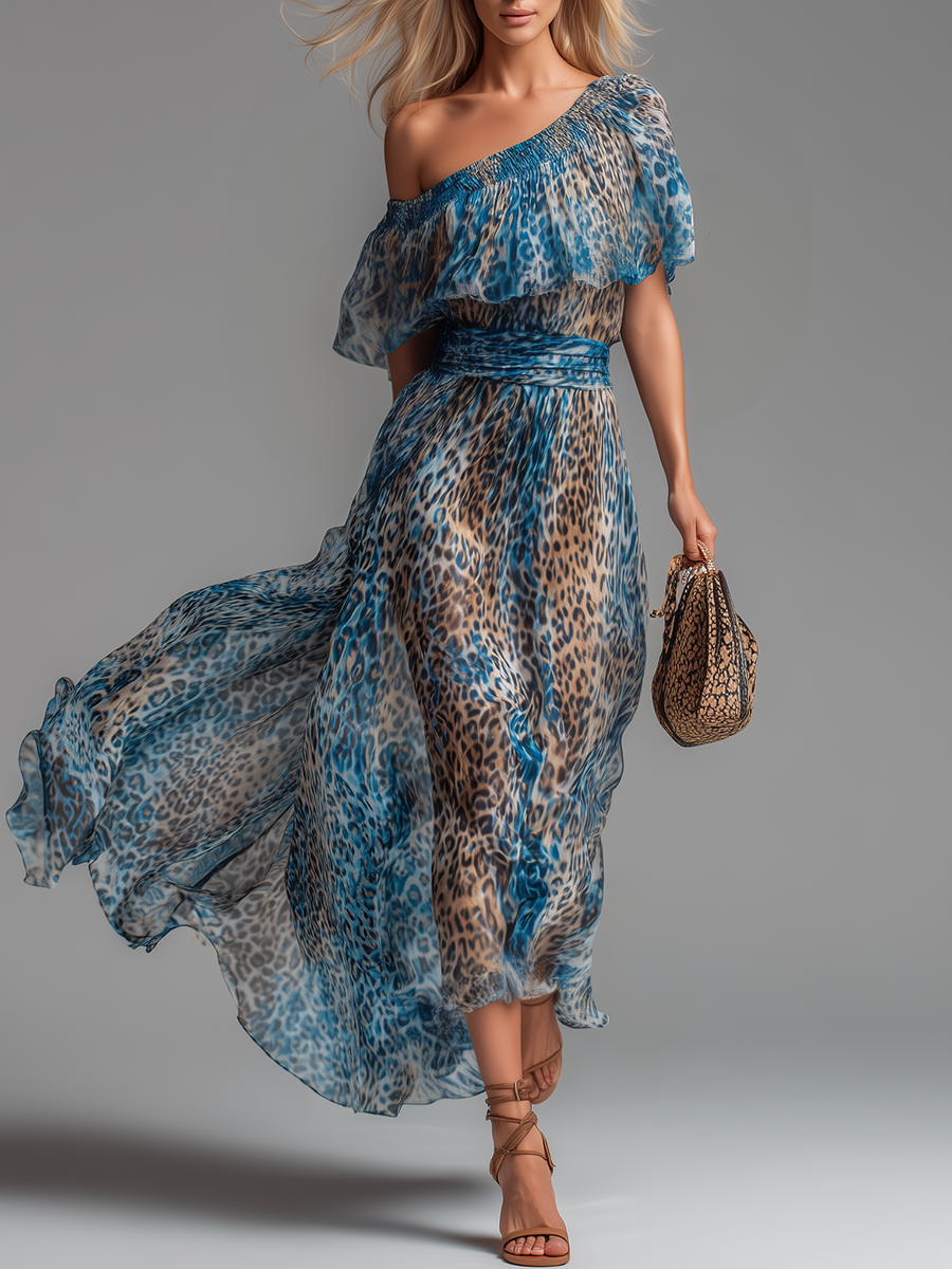 Larissa | Flowing One-Shoulder Maxi Dress