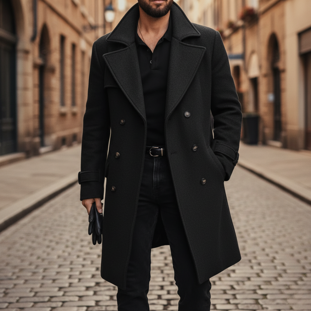 Marcello | Elegant Winter Overcoat with Tailored Fit for Day and City