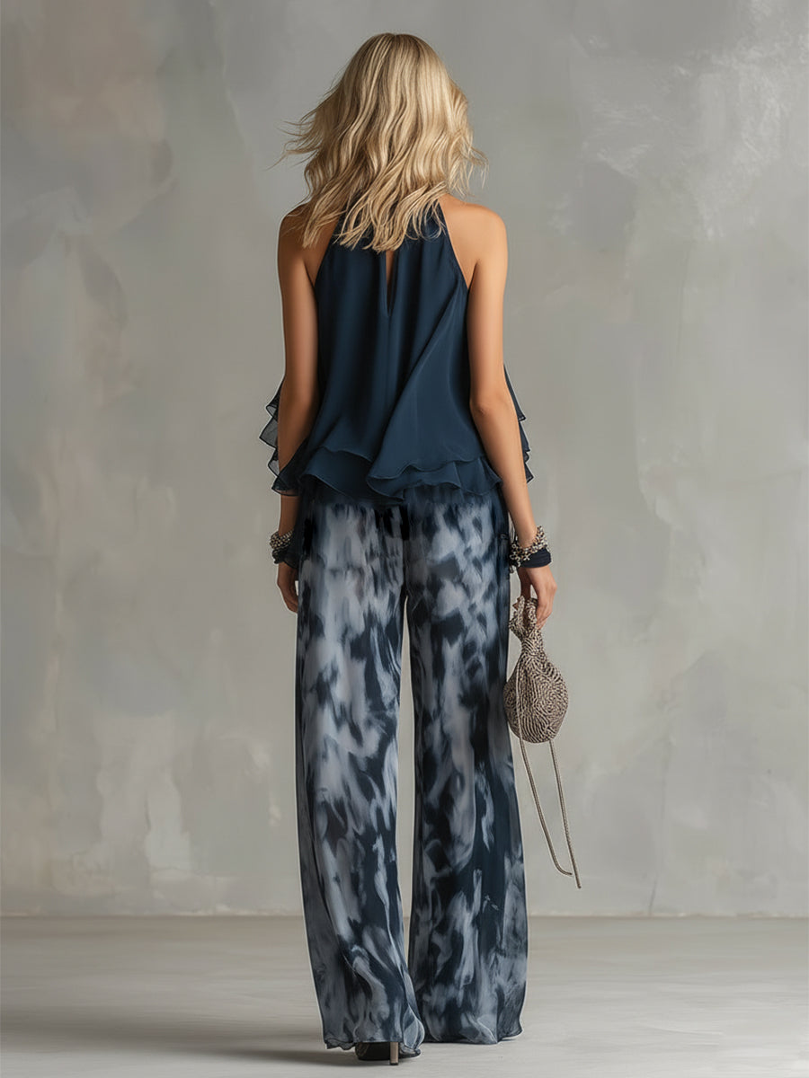 Cosima | Elegant Halter Two-Piece Set