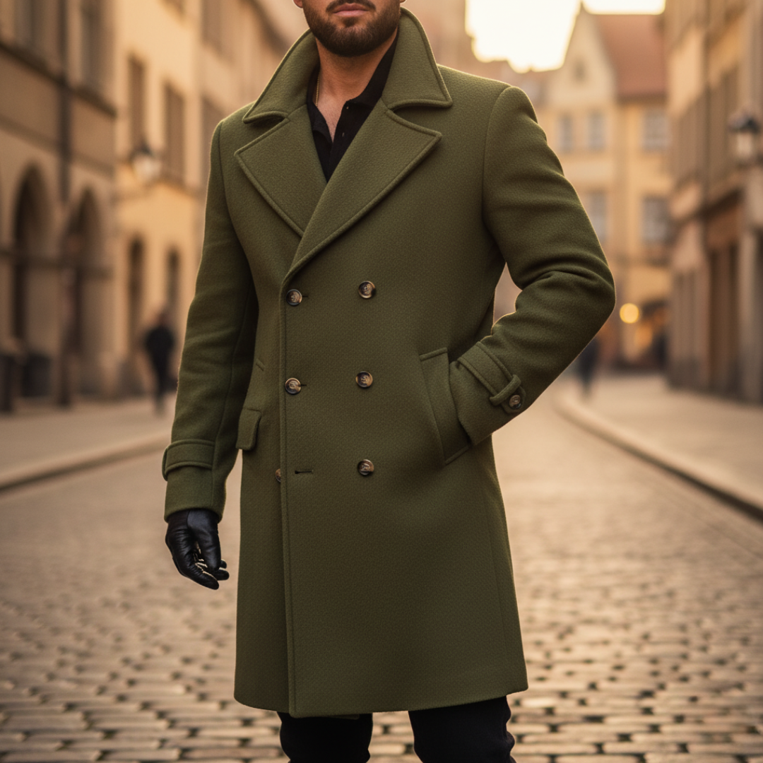 Marcello | Elegant Winter Overcoat with Tailored Fit for Day and City