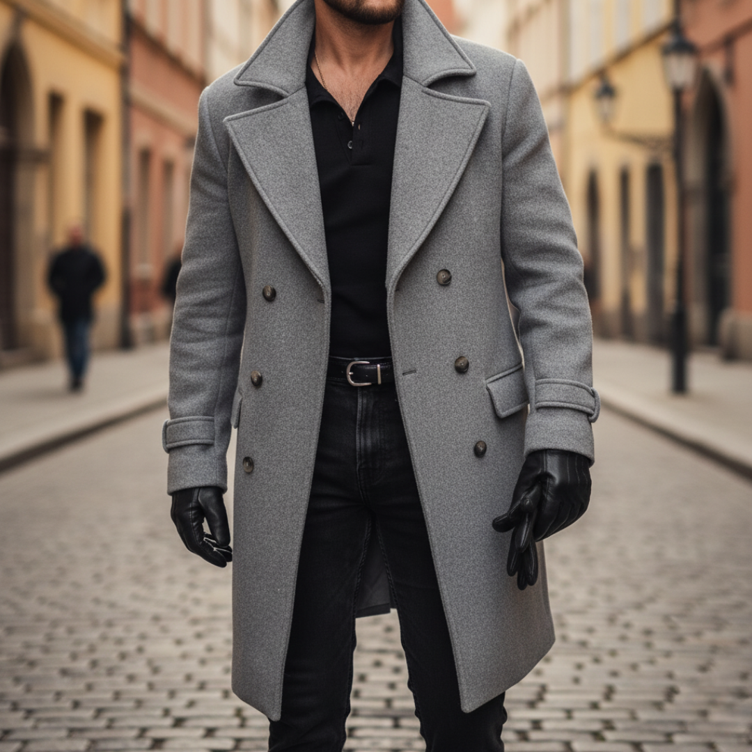 Marcello | Elegant Winter Overcoat with Tailored Fit for Day and City