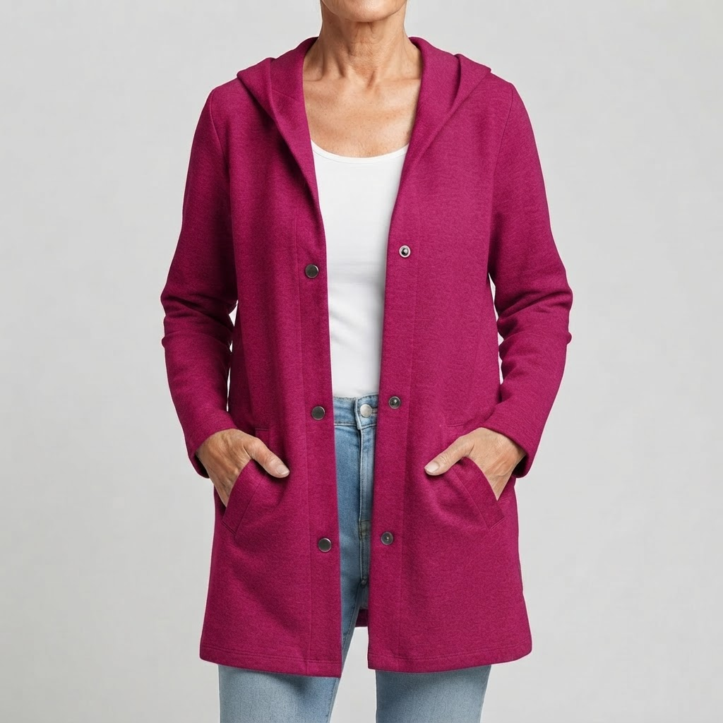 Costanza | Hooded Cardigan with Buttons