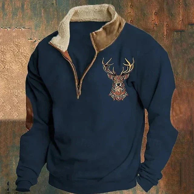 Hunter | Elegant and warm pullover with zip collar