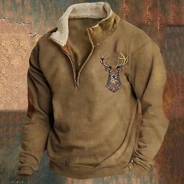 Hunter | Elegant and warm pullover with zip collar